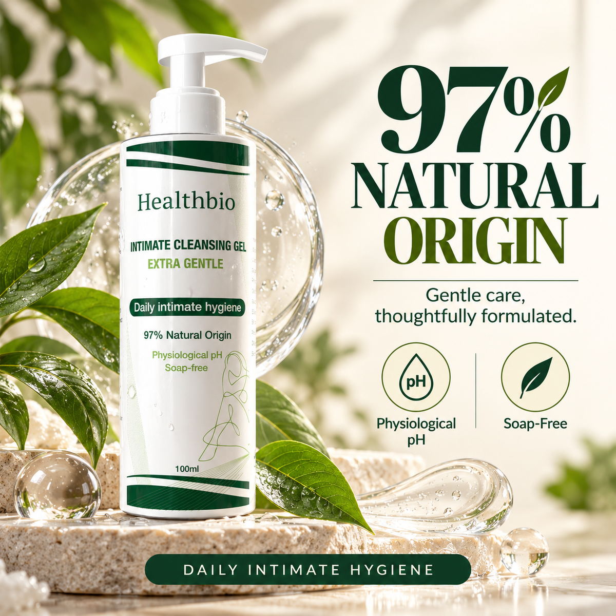 Intimate Cleansing Gel — Extra Gentle, pH Balanced